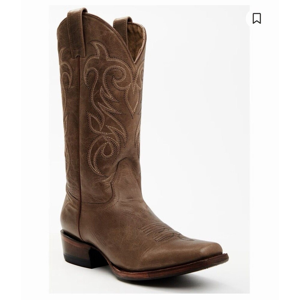 Demo Try On Shyanne Darby Western Boot Light Brown Women's Size 11 Wide Calf